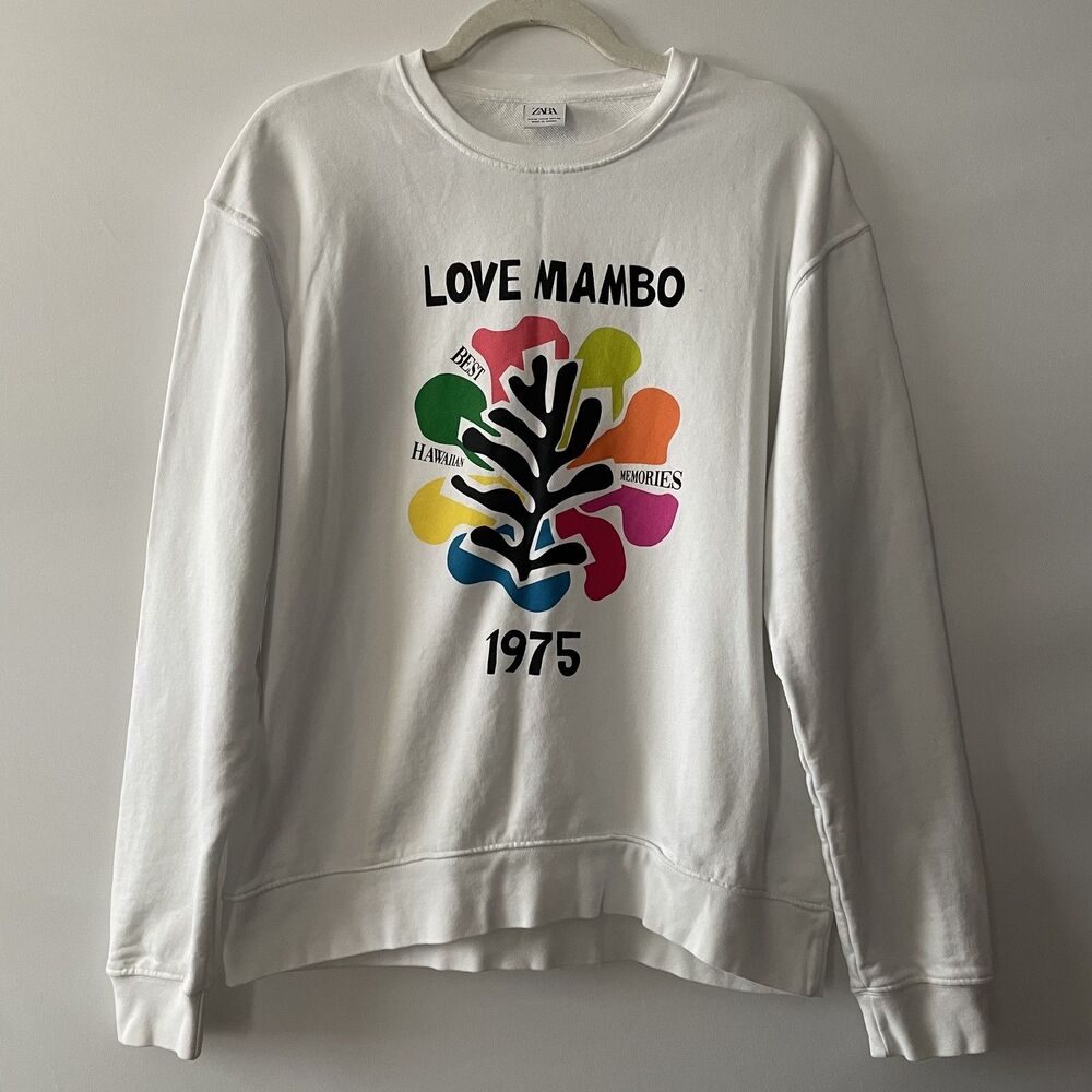 Zara Women's Love Mambo 1975 Sweatshirt Size M